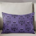 thumbnail image 3 of Halloween Throw Pillow Covers, Purple Black Haunted Ghost Fall Autumn Soft Breathable Pillow Cases with Invisible Zipper for Sleeping, Body Pillowcases for Couch Bed Sofa Chair 24x36 Inches, 3 of 6