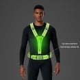 thumbnail image 2 of Likrtyny Chaleco Reflectante LED Equipo para Correr 3 Modos para Mujeres Hombres Y (verde), 2 of 9