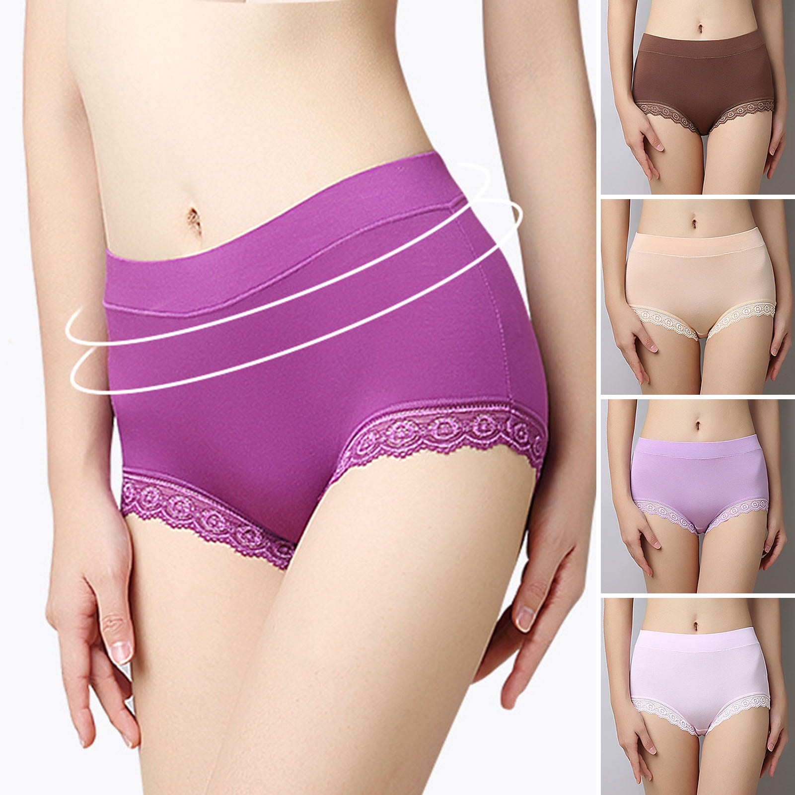 rygai Women Panties Seamless Breathable Quick Dry Thin Soft