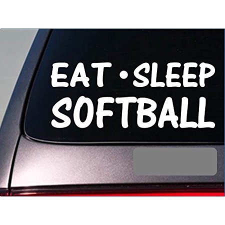 Eat Sleep Softball Sticker *H12* 8