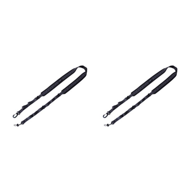 Eigraketly Correa de hombro táctica, correa de eslinga de cuerda, liberación rápida, antideslizante, ajustable, para exteriores, para Gris oscuro 2Conjunto