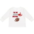thumbnail image 3 of Inktastic I'm the Little brother football Boys Long Sleeve Toddler T-Shirt, 3 of 5