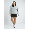 thumbnail image 3 of Athletic Works Women's and Women's Plus Crewneck Sweatshirt, Sizes XS-4X, 3 of 4