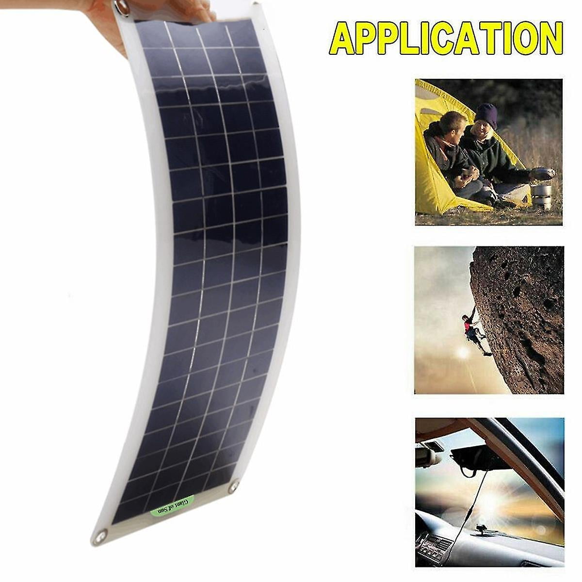 300w 12V Solar Panel Kit Battery Maintainer Trickle Charger,Solar Charge Controller and Adjustable Solar Panels Mount Rack Bracket