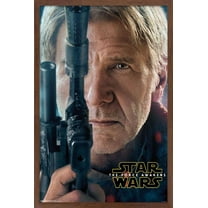 Star Wars: The Force Awakens - Han Portrait Wall Poster, 14.725" x 22.375", Framed