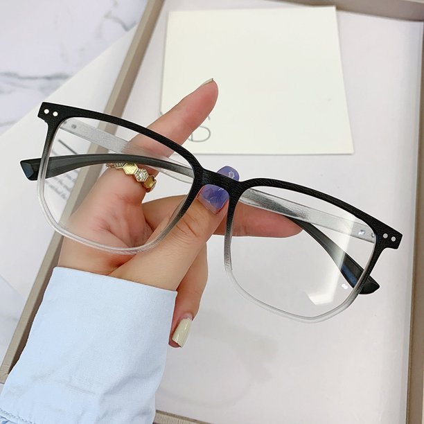Gafas de sol miopes con protección contra la luz azul, estilo retro, abigarradas, para hombre, de cara grande, lisas, delgadas, de color gris, para mujer