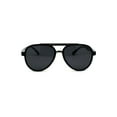 thumbnail image 2 of Mens Gentlemans Mod Designer Plastic Racer Sunglasses Shiny Black Silver Black, 2 of 4