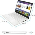 thumbnail image 4 of HP - 14" Laptop - Intel Celeron - 4GB Memory - 64GB eMMC - Snowflake white, 4 of 8
