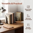 thumbnail image 5 of Unique Bargains 2Pcs Metal Hollow Design Book Ends Black Statue of Liberty 7.9*4.3*6.7inch, 5 of 5