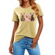 thumbnail image 4 of Mujeres Manga Corta de Verano Tops Pascua Impresa Cuello Redondo, Blusa de Moda Casual para la Primavera, 4 of 5