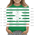 thumbnail image 4 of T-Shirt Fille Fête de la Saint-Patrick, Mignon T-Shirt Graphique à Manches 3/4 Col Rond avec Imprimé Irlandais, Hauts Décontractés Printemps Été pour Vacances, Fête d'Anniversaire et Usage Quotidien Jaune 150, 4 of 5