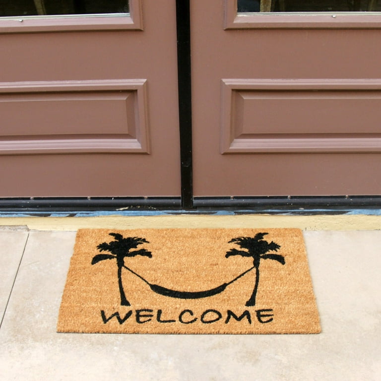 Rubber-Cal Welcome Beach Decor Doormat Kit - 18 x 30 - 2 Door Mats