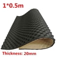 thumbnail image 3 of 100cm x 50cm Car Sound Noise Insulation Mat Barrier Foam Deadener 20mm Universal, 3 of 5