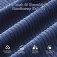 thumbnail image 5 of JONPONY 109”Cloud Sectional Couch, Boneless Modular Sofa with L-Shape Chaise, Deep Seat Corduroy Couch, No Assembly Required, Modern Upholstered Sectional for Living Room Apartment Bedroom,Blue, 5 of 11