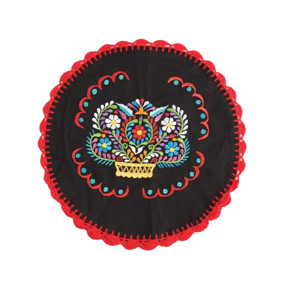 Artisanal Embroidered Tortilla Warmer 100% Cotton 603148
