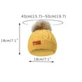 thumbnail image 7 of VALSEEL NEW 1-11 Years Old For Girls Boys Kids Winter Beanie Hat Warm Knit Thick Ski Cap With Fluff Ball, 7 of 7