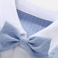 thumbnail image 6 of Zshosam Baby Boy Outfits Baby Boy Satin Clothes Outfit with Set Formal White Suit for Infant Size 1T 2T,(Light Blue 1-2 Years), 6 of 9