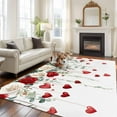 thumbnail image 3 of Valentine's Day Washable Area Rug 5 x 8 ft Red Love Heart, Soft Non Slip Rugs Stain Repellent Indoor Felt Carpet for Living Dining Room Bedroom Home Office, 3 of 9