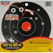Dirty Bird Splattering Targets 8 in. Bull's-Eye Targets 20 ct Pack