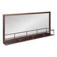 thumbnail image 1 of Kate and Laurel Jackson Metal Frame Mirror with Shelf, Bronze 18x40, 1 of 8