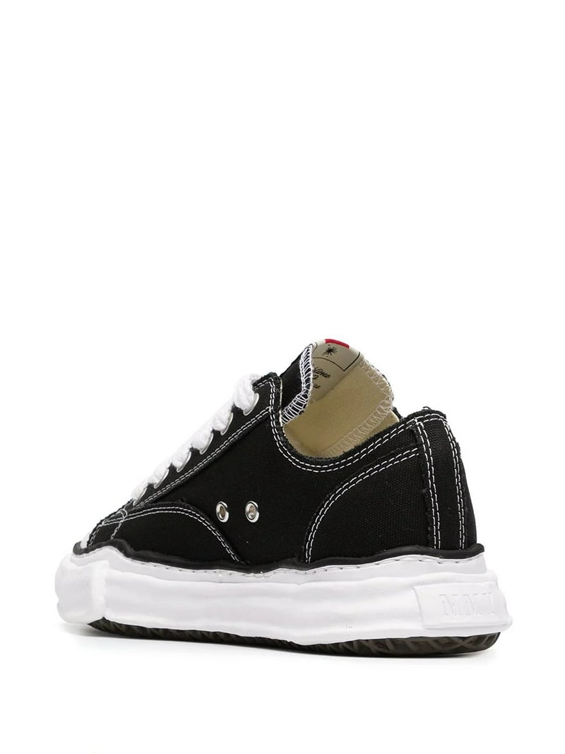 Maison MIHARA, MMY Shoes Black Peterson Sole Sneakers, Cotton