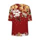 thumbnail image 3 of Camisetas de Manga Corta con Cuello en V Impresas, Camisetas Ligeras Y Elegantes con Cuello en V de las Mujeres, 3 of 5