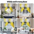 thumbnail image 6 of Gray Yellow Abstract Swag Curtain Valance for Windows, Retro Graffiti Brush Window Treatments Short Swag Topper for Kitchen Windows Bathroom Bedroom, 36"x63", 6 of 8