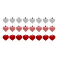 thumbnail image 2 of 24 Pack Flocked Heart Ornaments Bulk, Valentine's Day Party Decorations Supply, Velvet Heart Shaped Pendants for Gift Bags Wreaths Crafts, Small Heart Ornaments 1.77 Inch in Assorted Colors, 2 of 9