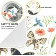 thumbnail image 5 of GZHJMY Fresh Floral Leaves Butterflies Absorbent Dish Drying Mat Microfiber Large Kitchen Countertop Table Protector Multi-Purpose Counter Rack Sink Drainer Pad (16” x 18”), 5 of 6