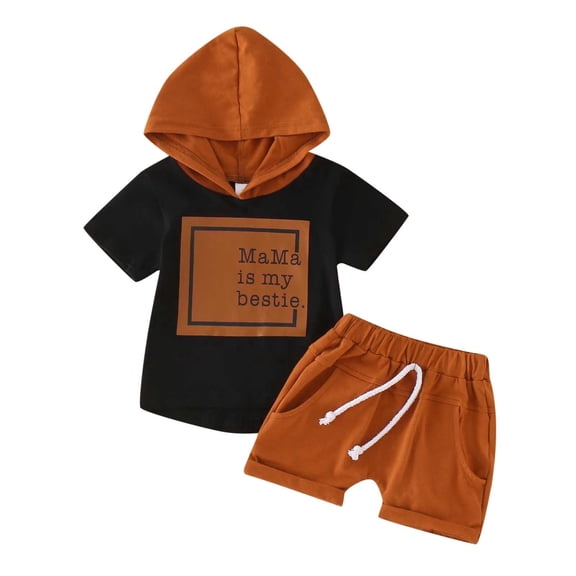 Futezty Toddler Boys Clothes 2pcs Toddler Baby Boy Birthday Outfits Shorts Set Short Sleeve Letter Print T Shirt Tops Shorts 6M 12M 18M 24M 3T 4T Kids Casual Summer Clothes