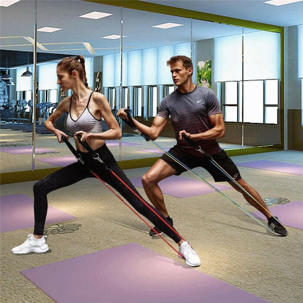 KALOAD Fitness Bar Strength Training Elastic Yoga Band Sliming  Pull Squat 