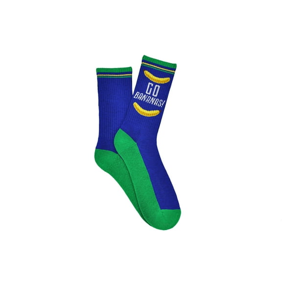 Sock House Co. Men's Go Bananas Athletic Crew Socks