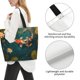 thumbnail image 3 of Fotbe Koi Pond Lilies Bolsa Tote Estética de Lona con Estampado para Mujer - Bolsa Reutilizable de Hombro Casual para Vacaciones, Compras, Trabajo y Gimnasio, 3 of 8