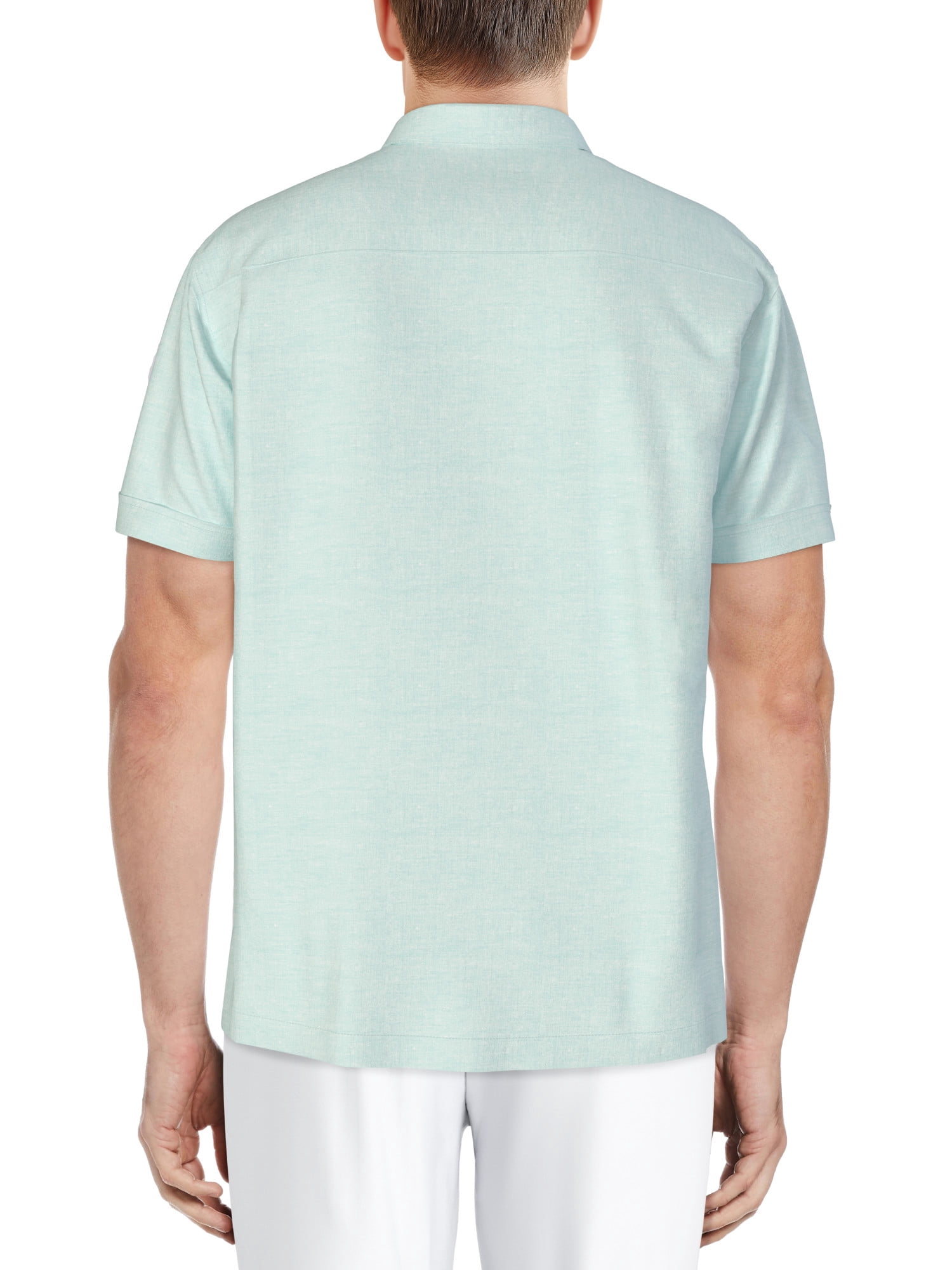 Cafe Luna Men's and Big Men's Stripe Panel Print Short Sleeve Shirt, Sizes S-5XL