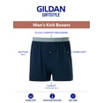thumbnail image 5 of Gildan SoftStyle Men's Knit Boxer Underpants, 6-Pack, Sizes S-2XL, 5 of 8