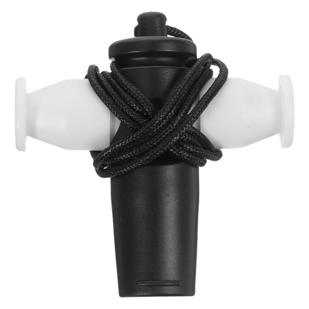 Silbato de samba ABS, equipo para la enseñanza del método Orff, para adultos y niños (negro)