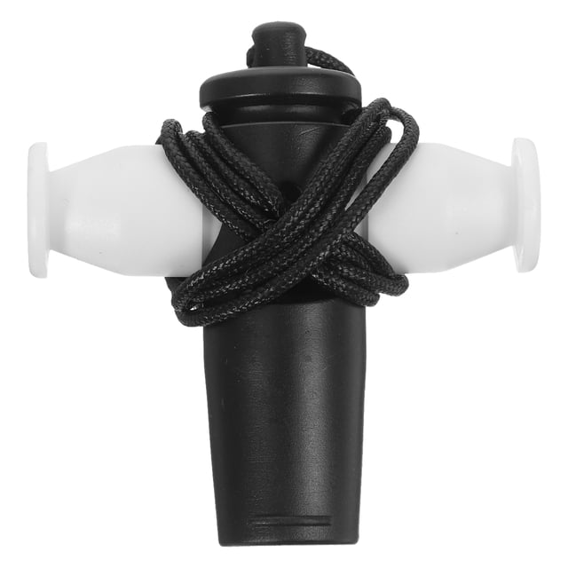 Silbato de samba ABS, equipo para la enseñanza del método Orff, para adultos y niños (negro)