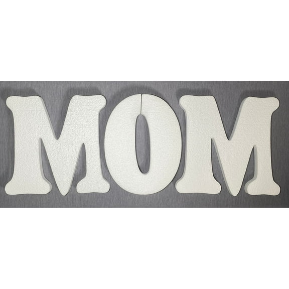 Foam Letters for MOM Signage for Mother Day and Mom Appreciation (12")