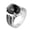 Black, variant on HIJONES Women Men's Ring for Stainless Steel Punk Red Size 7