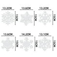 thumbnail image 5 of Dserfhy 12 Pcs Felt Snowflake Christmas Ornaments White Snowflake Hanging Decoration for Winter Tree Mantel Wall Home Party Decor, 5 of 7