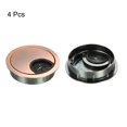 thumbnail image 4 of Cable Hole Cover, 2-1/8 Inch Zinc Alloy Desk Grommet for Wire Organizer, 4 Pcs (Red Bronze), 4 of 4