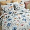 thumbnail image 4 of JML Quilt Set 3-Piece King Size, Soft Reversible 1 Quilt & 2 Shams Bedspread Coverlet Set,Colorful Floral, 4 of 7