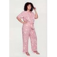 thumbnail image 2 of Women's Plus Size Abstract Leaf Print Wide Leg Pants, 2 of 4