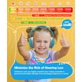 thumbnail image 4 of PROHEAR 032 2.0 Noise Cancelling Headphones for Kids - 25dB Noise Reduction - Adjustable Sensory Ear Protection Muffs for Concert, Fireworks, Monster Truck Shows, School - Blue, 4 of 9