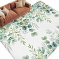 thumbnail image 2 of Area Rug for Living Room, Sage Green Eucalyptus Leaves Non-Slip Indoor Large Carpet for Bedroom/Dining Room, Spring Summer Botanical Washable Low-Profile Rectangle Floor Runner Rugs - 6 x 9 Ft, 2 of 7