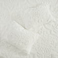 thumbnail image 6 of Madison Park Full/Queen Viola 3-Piece Tufted Cotton Chenille Damask Comforter Set, Off-White, 6 of 7