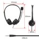 thumbnail image 3 of Over Ear Corded Headset with 3.5mm Plug Lightweighted Headphones and Comfortable for Music Call Studying ang Conference, 3 of 4