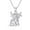 0-1-Silver(Small), variant on 925 Sterling Silver Highland Cow Birthstone Necklace Fluffy Cow Jewelry for Women Highland Cow Birthday Christmas Gifts
