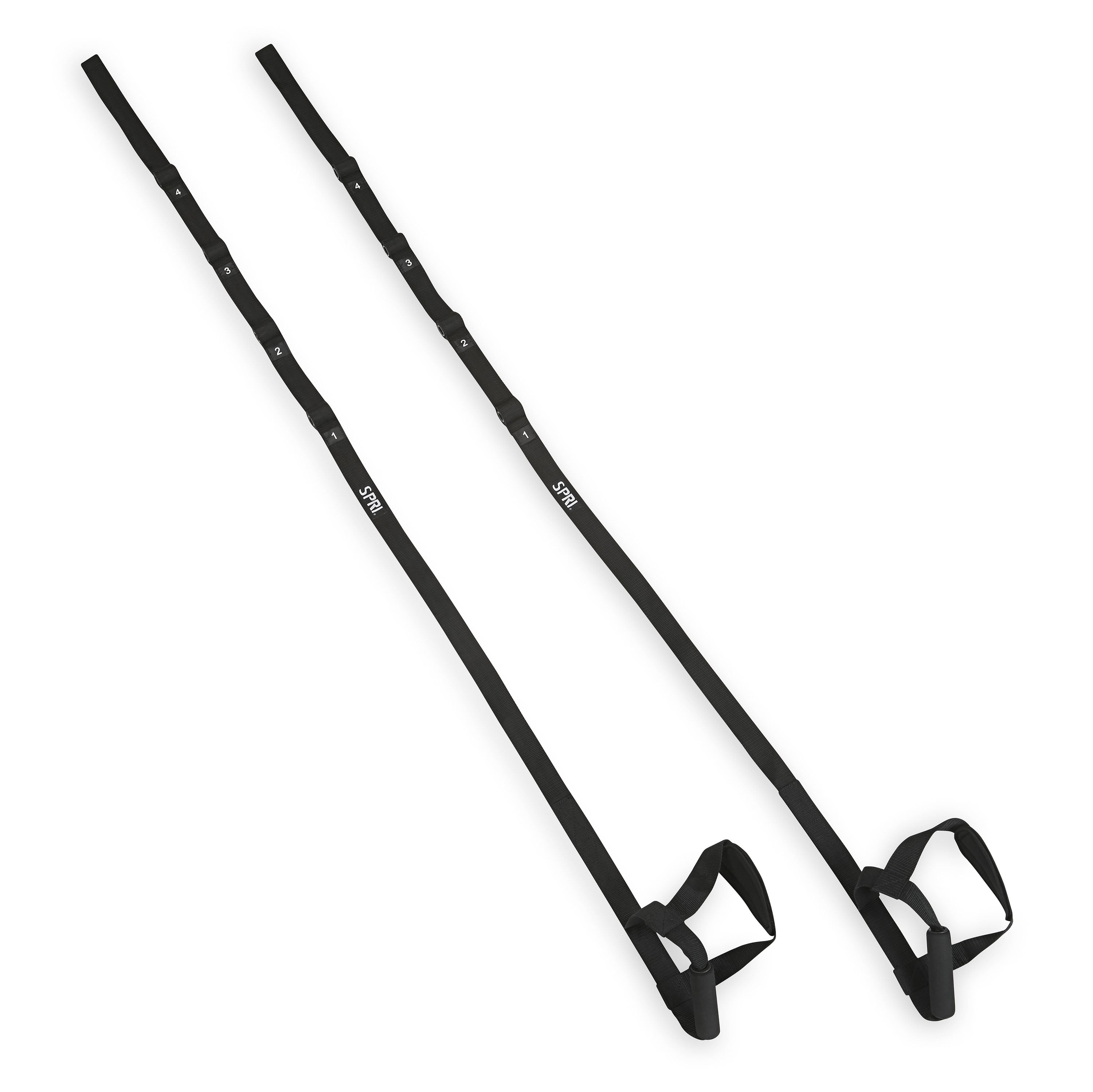 SPRI Suspension Trainer, Resistance Exercise Bands, Black
