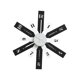 thumbnail image 3 of Reloj de pared moderno, regalo para festivales, sencillo, silencioso, moderno, creativo. Negro, 3 of 9